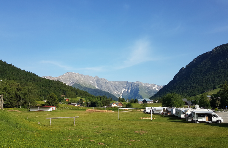 Bivouac caravan area of Alpe du Grand Serre